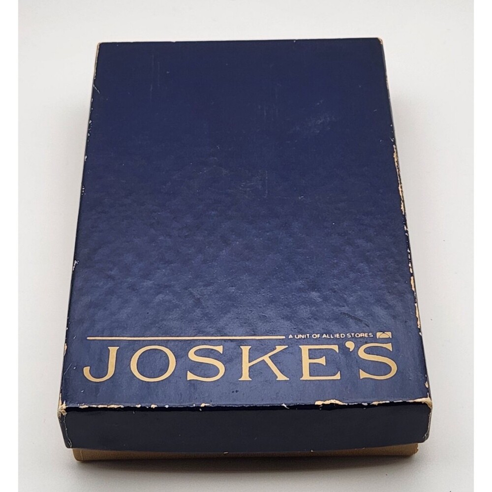Vintage Joske's Navy and Gold Jewelry Cardboard Display Prop Gift Box